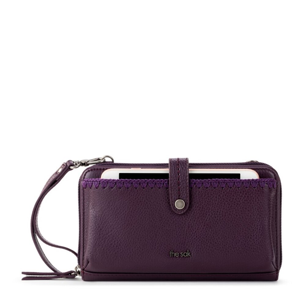 The Sak Crossbody Bag Iris Smartphone Aubergine Large